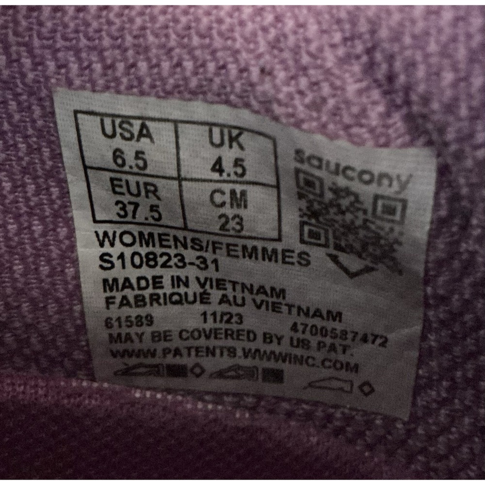 Saucony Kinvara 14 Women's Size 6.5 S10823-31 'Starlight/grape' Running Shoes‎ - Picture 6 of 6